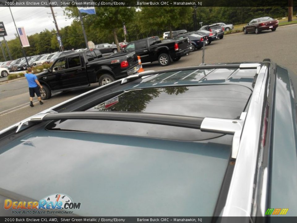 2010 Buick Enclave CXL AWD Silver Green Metallic / Ebony/Ebony Photo #13