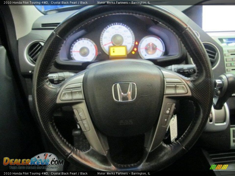 2010 Honda Pilot Touring 4WD Crystal Black Pearl / Black Photo #32