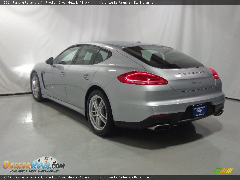 2014 Porsche Panamera 4 Rhodium Silver Metallic / Black Photo #3
