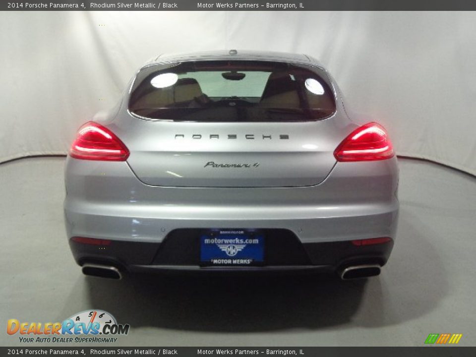 2014 Porsche Panamera 4 Rhodium Silver Metallic / Black Photo #4