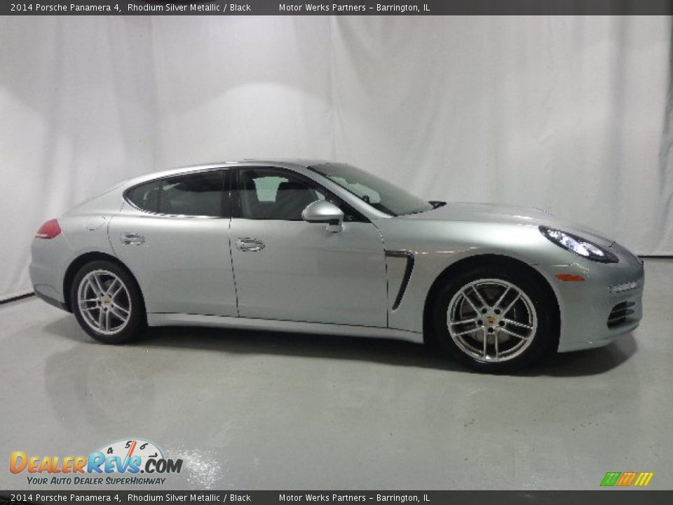 2014 Porsche Panamera 4 Rhodium Silver Metallic / Black Photo #5