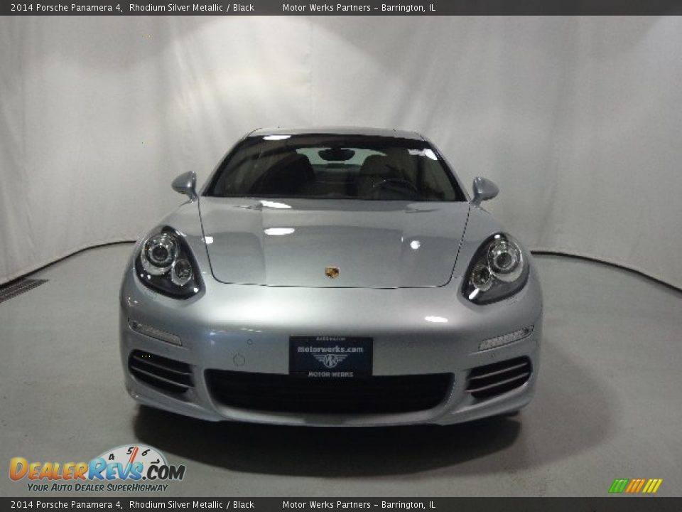 2014 Porsche Panamera 4 Rhodium Silver Metallic / Black Photo #6