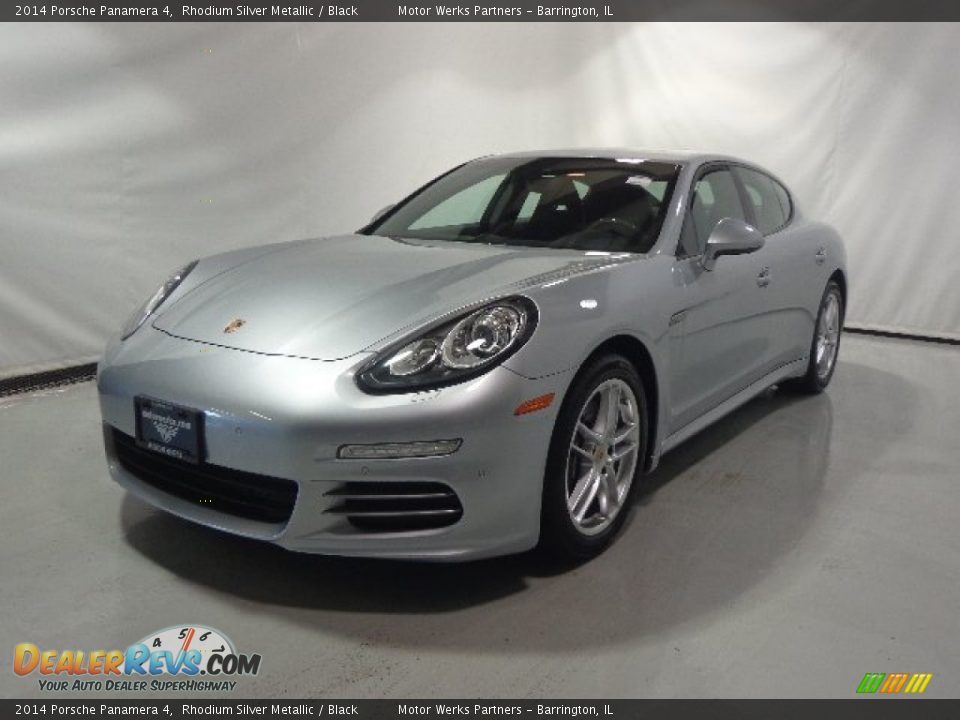 2014 Porsche Panamera 4 Rhodium Silver Metallic / Black Photo #7