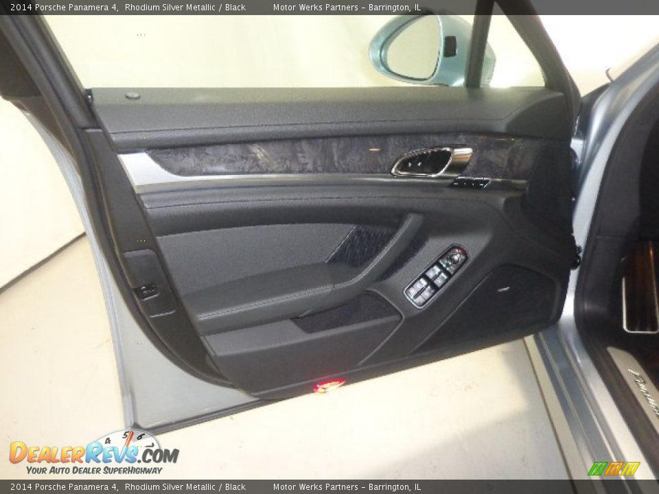 2014 Porsche Panamera 4 Rhodium Silver Metallic / Black Photo #10