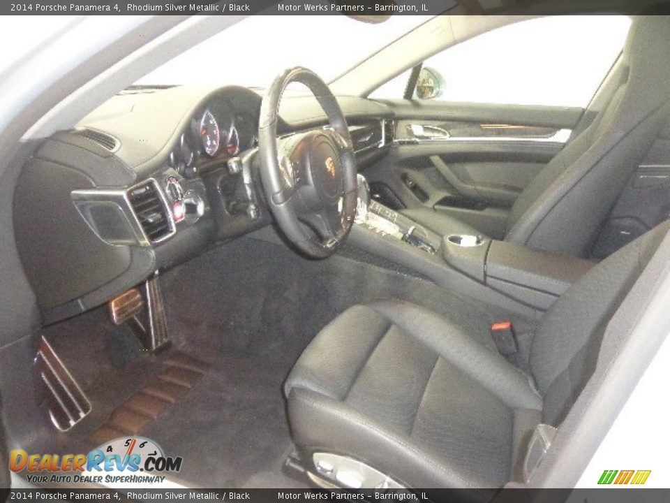 2014 Porsche Panamera 4 Rhodium Silver Metallic / Black Photo #11