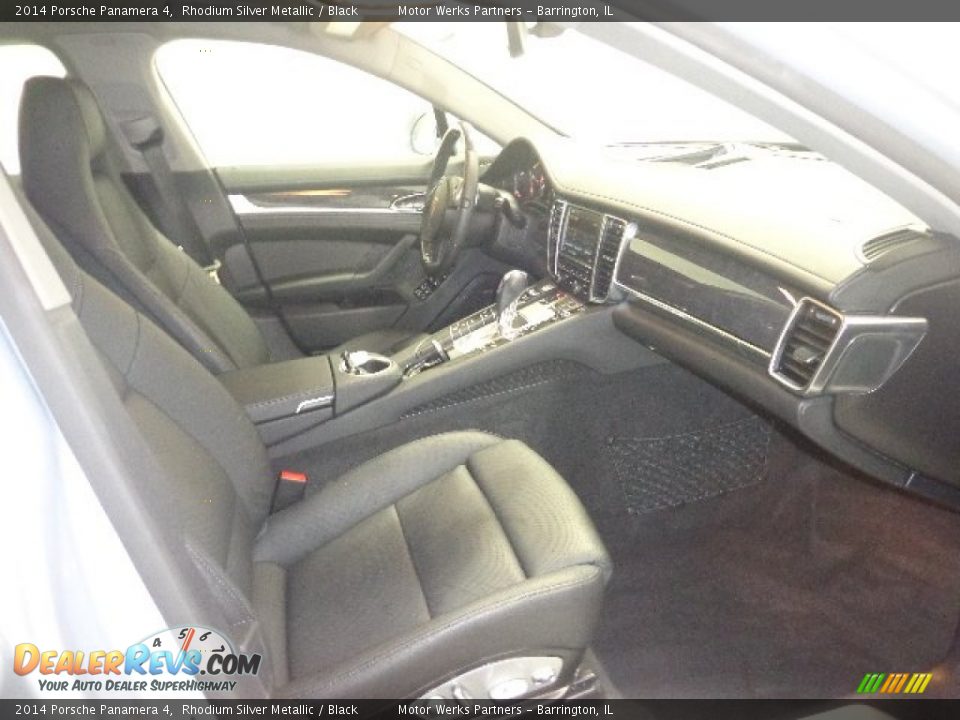 2014 Porsche Panamera 4 Rhodium Silver Metallic / Black Photo #12