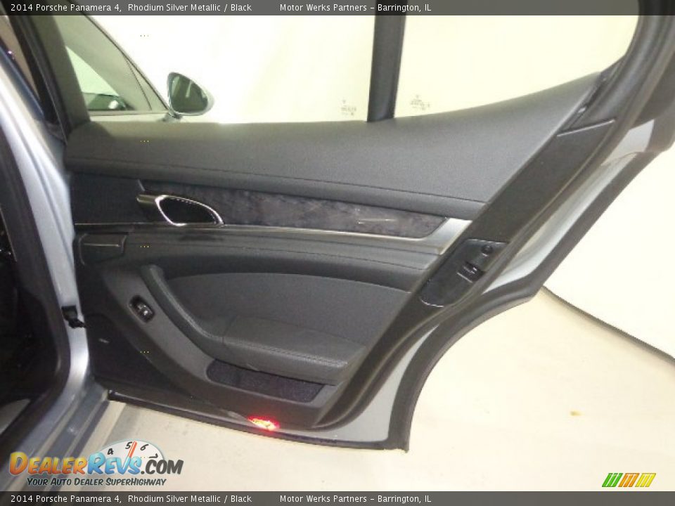 2014 Porsche Panamera 4 Rhodium Silver Metallic / Black Photo #18