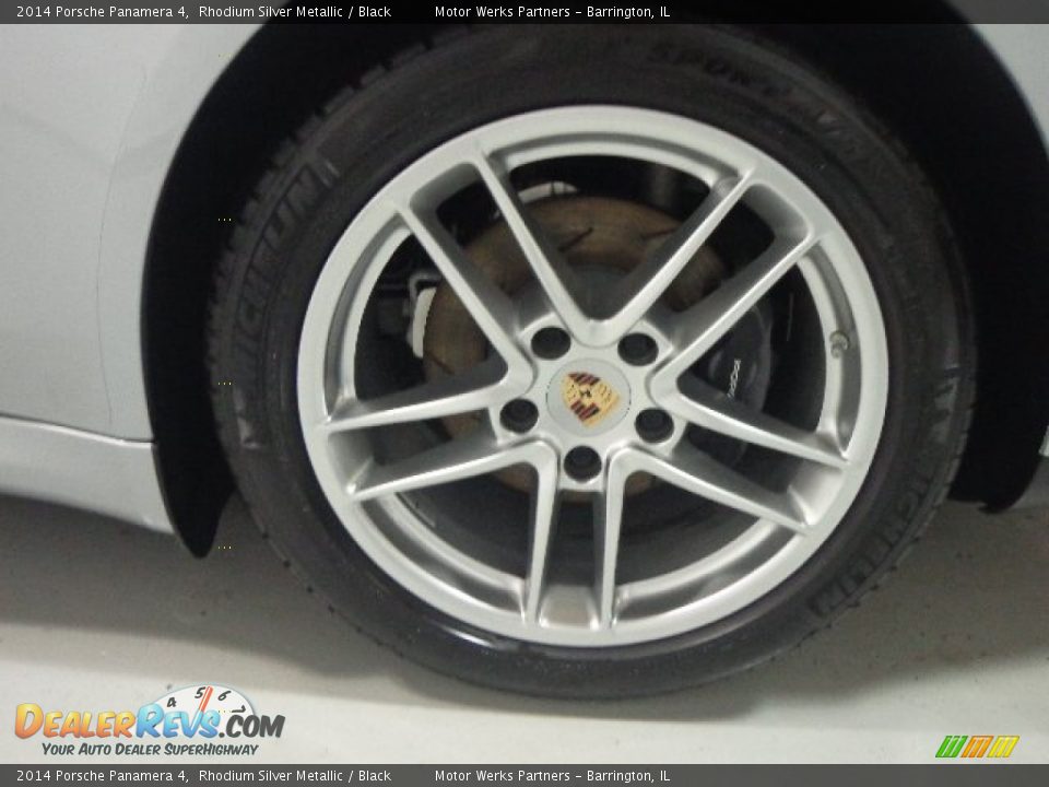 2014 Porsche Panamera 4 Rhodium Silver Metallic / Black Photo #20