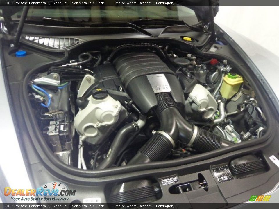 2014 Porsche Panamera 4 Rhodium Silver Metallic / Black Photo #22
