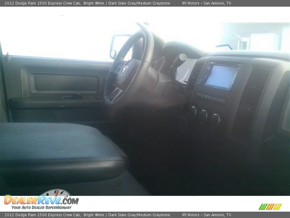 2012 Dodge Ram 1500 Express Crew Cab Bright White / Dark Slate Gray/Medium Graystone Photo #15