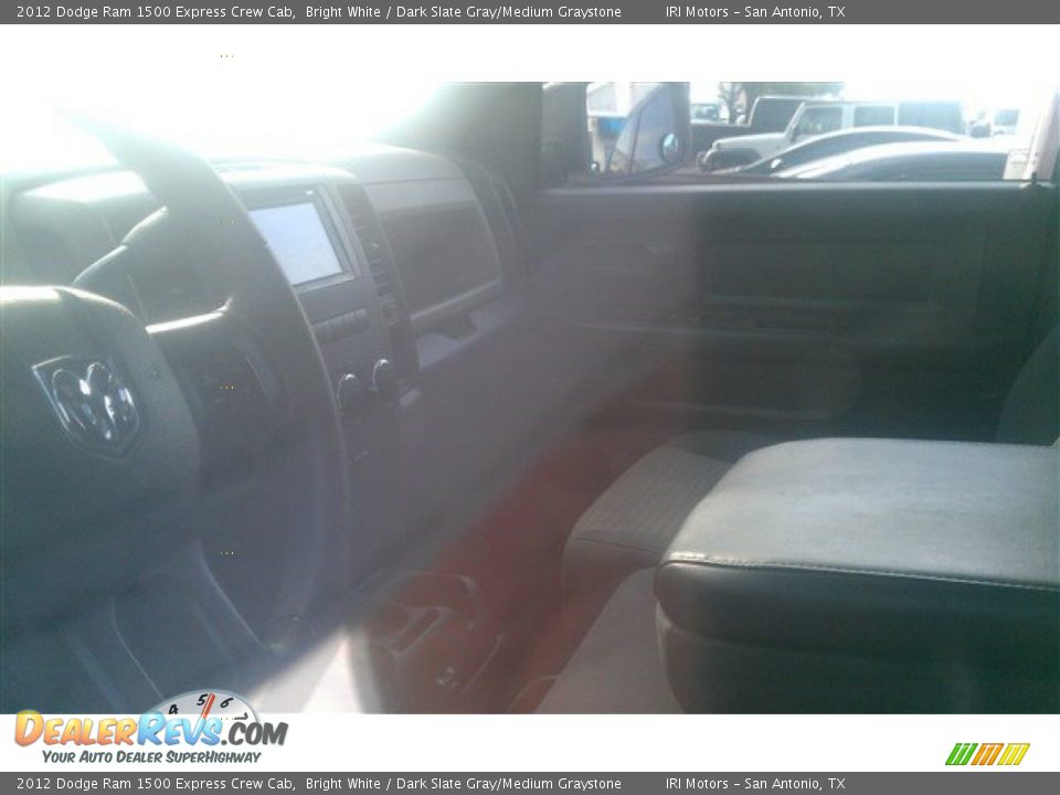 2012 Dodge Ram 1500 Express Crew Cab Bright White / Dark Slate Gray/Medium Graystone Photo #28