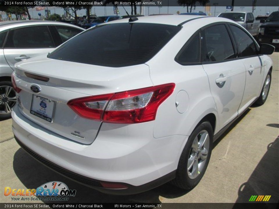 2014 Ford Focus SE Sedan Oxford White / Charcoal Black Photo #1