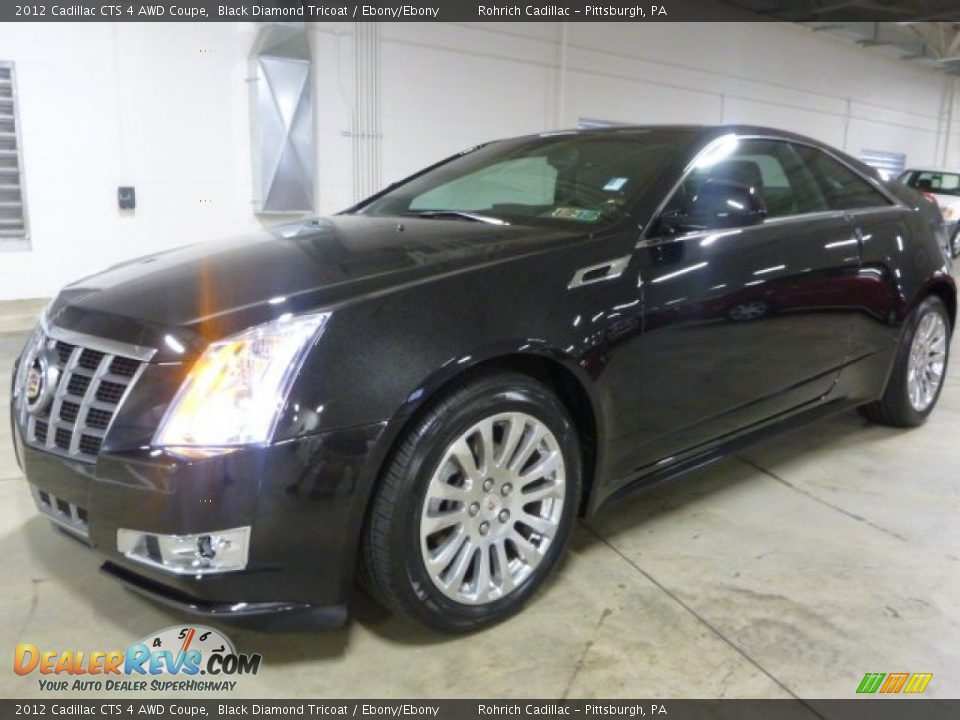 2012 Cadillac CTS 4 AWD Coupe Black Diamond Tricoat / Ebony/Ebony Photo #1