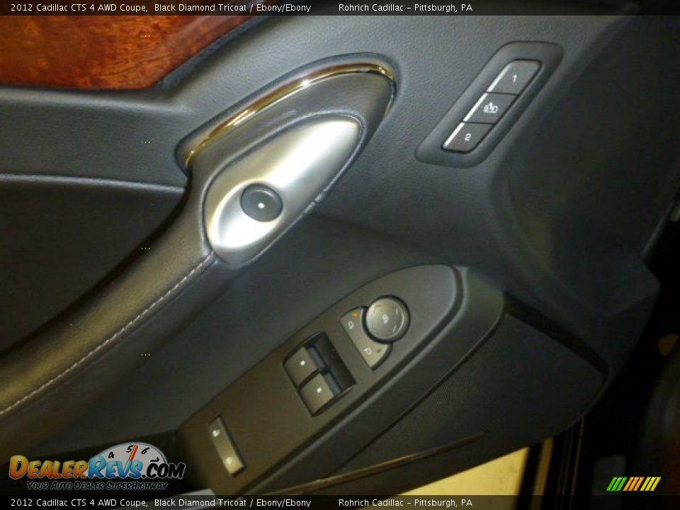 2012 Cadillac CTS 4 AWD Coupe Black Diamond Tricoat / Ebony/Ebony Photo #2