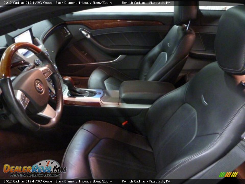 2012 Cadillac CTS 4 AWD Coupe Black Diamond Tricoat / Ebony/Ebony Photo #4
