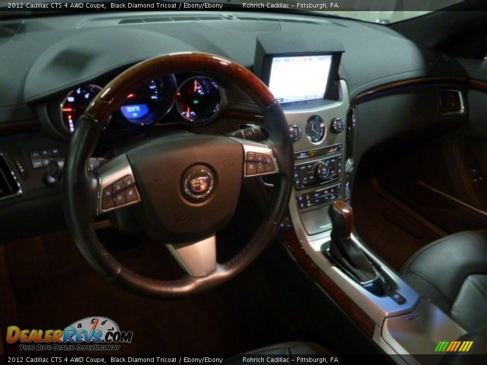 2012 Cadillac CTS 4 AWD Coupe Black Diamond Tricoat / Ebony/Ebony Photo #6