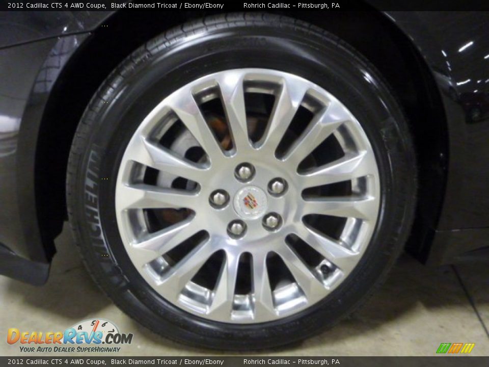 2012 Cadillac CTS 4 AWD Coupe Black Diamond Tricoat / Ebony/Ebony Photo #8
