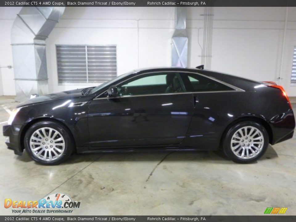 2012 Cadillac CTS 4 AWD Coupe Black Diamond Tricoat / Ebony/Ebony Photo #10