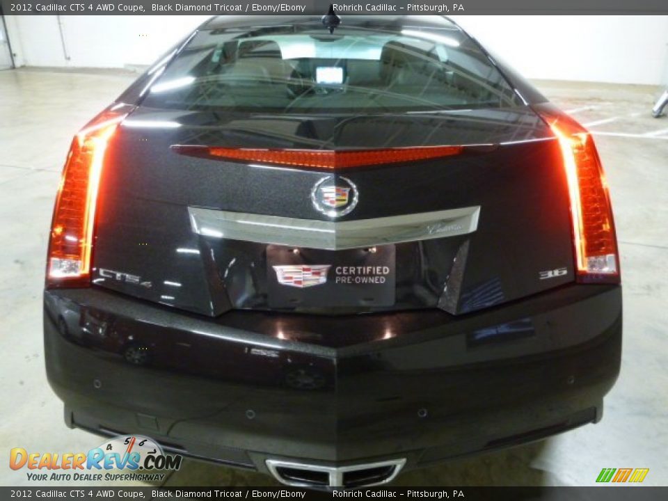 2012 Cadillac CTS 4 AWD Coupe Black Diamond Tricoat / Ebony/Ebony Photo #12