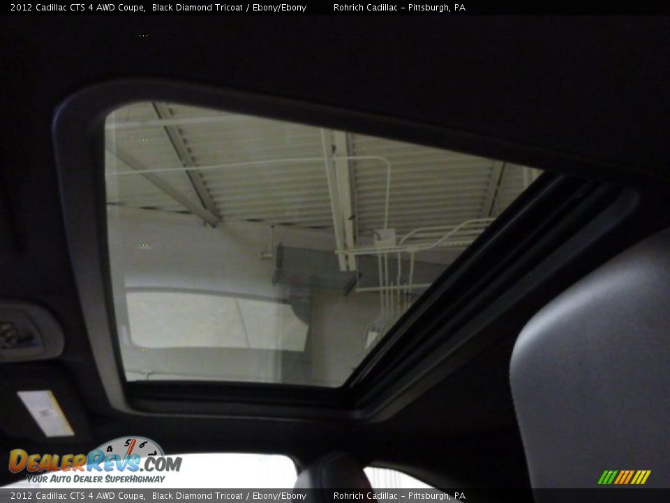 2012 Cadillac CTS 4 AWD Coupe Black Diamond Tricoat / Ebony/Ebony Photo #21