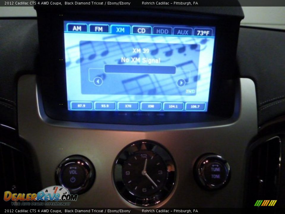 2012 Cadillac CTS 4 AWD Coupe Black Diamond Tricoat / Ebony/Ebony Photo #23