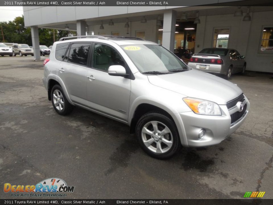 2011 Toyota RAV4 Limited 4WD Classic Silver Metallic / Ash Photo #3