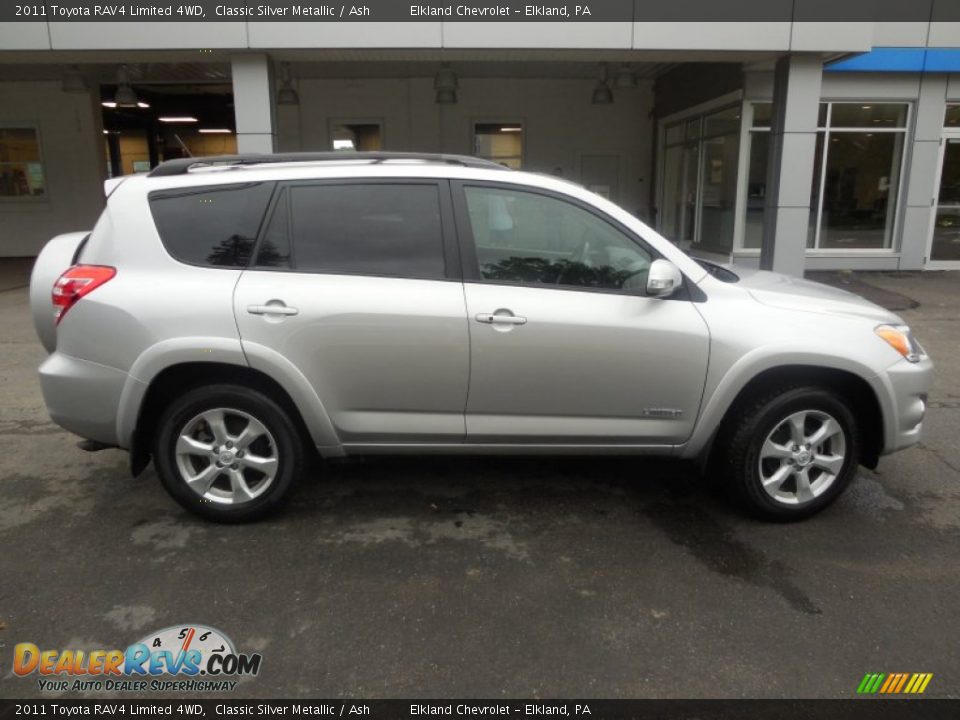 2011 Toyota RAV4 Limited 4WD Classic Silver Metallic / Ash Photo #4