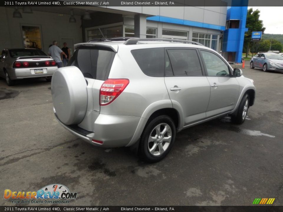 2011 Toyota RAV4 Limited 4WD Classic Silver Metallic / Ash Photo #5