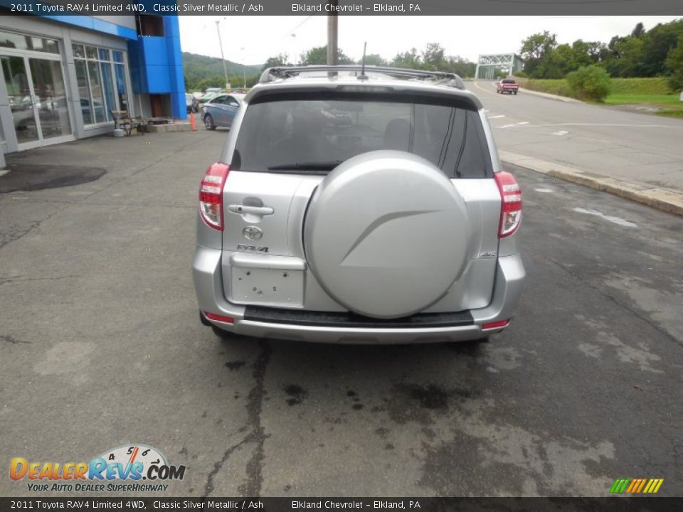 2011 Toyota RAV4 Limited 4WD Classic Silver Metallic / Ash Photo #6