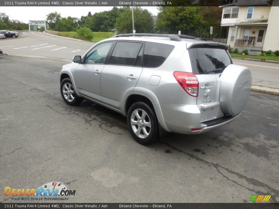 2011 Toyota RAV4 Limited 4WD Classic Silver Metallic / Ash Photo #7