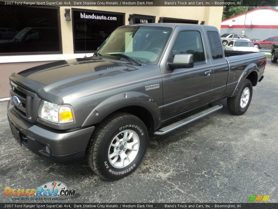 2007 Ford Ranger Sport SuperCab 4x4 Dark Shadow Grey Metallic / Medium Dark Flint Photo #1