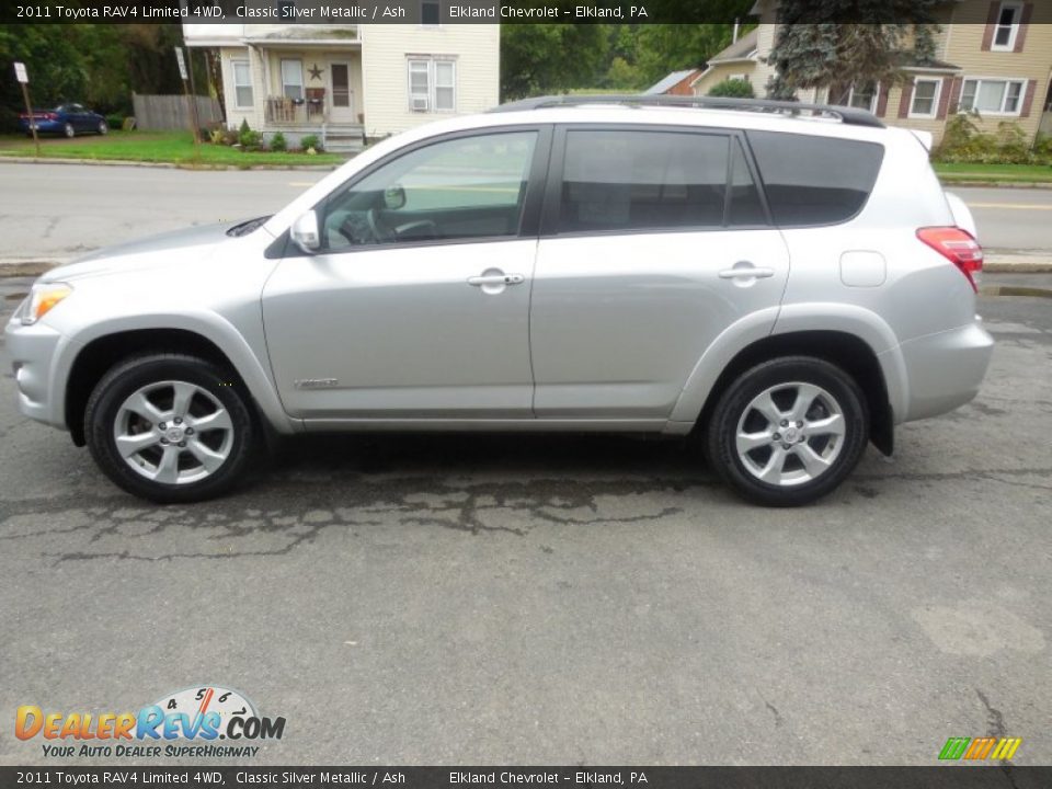 2011 Toyota RAV4 Limited 4WD Classic Silver Metallic / Ash Photo #8