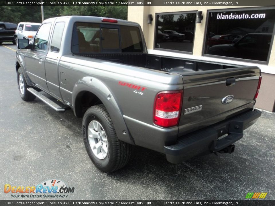 2007 Ford Ranger Sport SuperCab 4x4 Dark Shadow Grey Metallic / Medium Dark Flint Photo #2