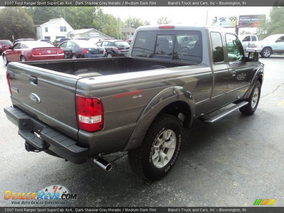 2007 Ford Ranger Sport SuperCab 4x4 Dark Shadow Grey Metallic / Medium Dark Flint Photo #3