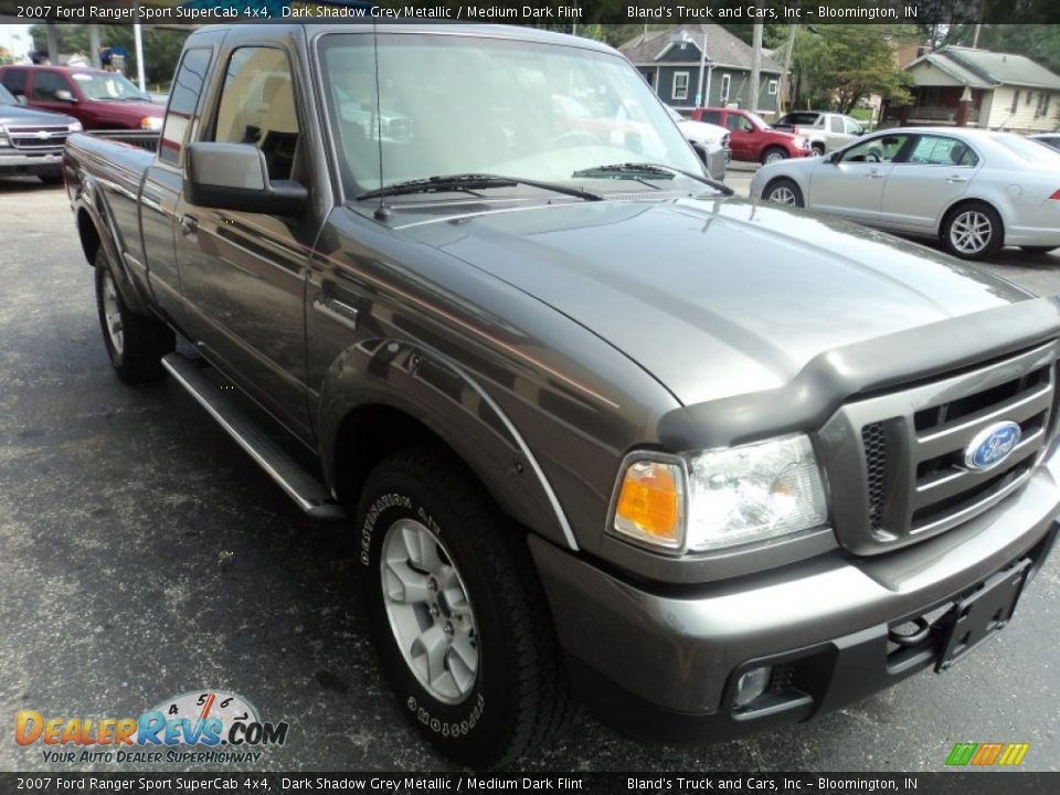 2007 Ford Ranger Sport SuperCab 4x4 Dark Shadow Grey Metallic / Medium Dark Flint Photo #4