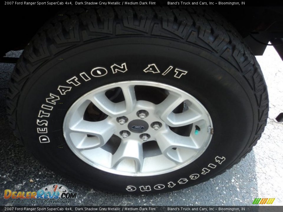 2007 Ford Ranger Sport SuperCab 4x4 Dark Shadow Grey Metallic / Medium Dark Flint Photo #18