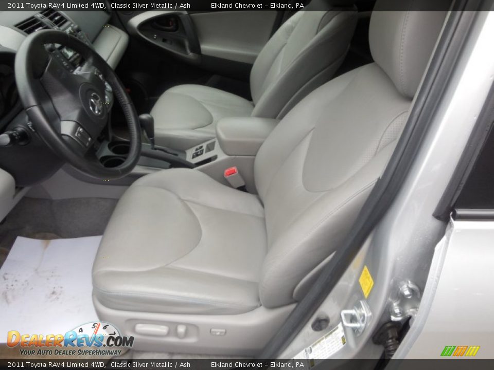 2011 Toyota RAV4 Limited 4WD Classic Silver Metallic / Ash Photo #26