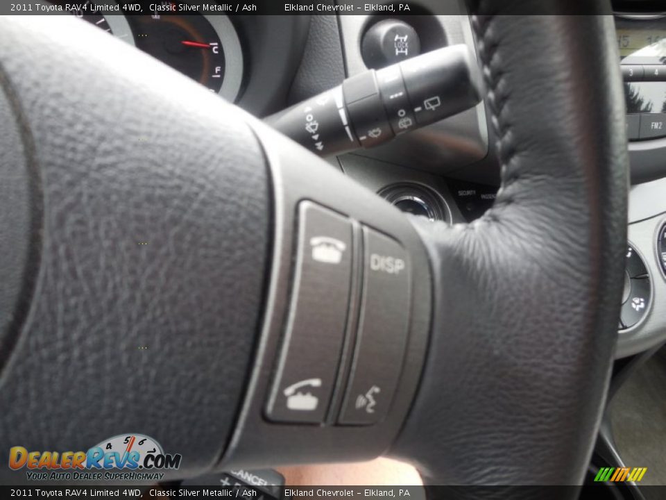 2011 Toyota RAV4 Limited 4WD Classic Silver Metallic / Ash Photo #33