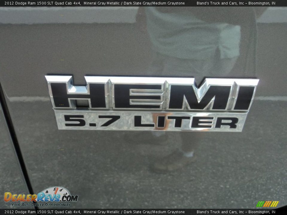 2012 Dodge Ram 1500 SLT Quad Cab 4x4 Mineral Gray Metallic / Dark Slate Gray/Medium Graystone Photo #23