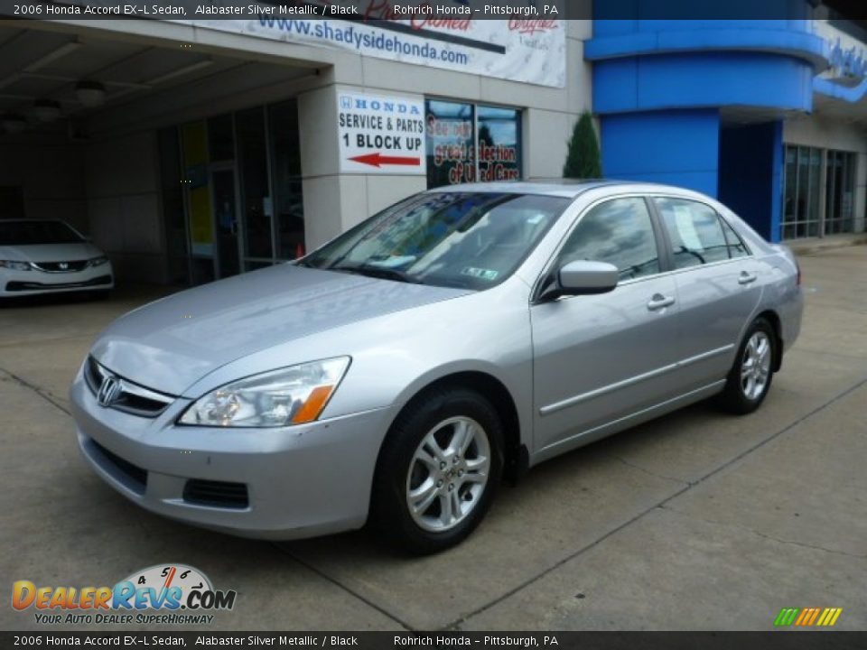 2006 Honda Accord EX-L Sedan Alabaster Silver Metallic / Black Photo #1