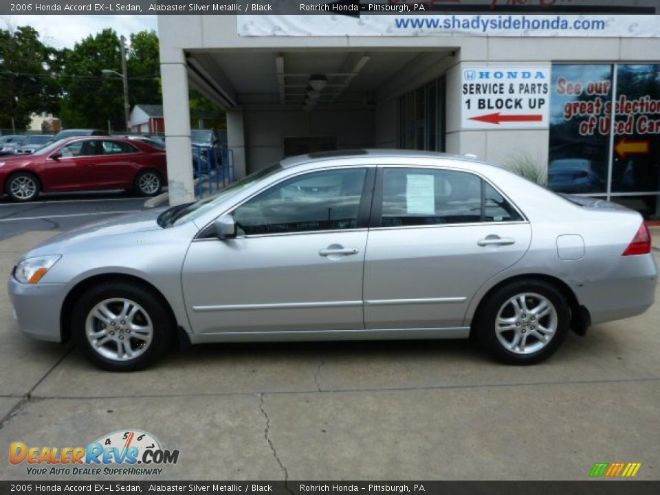 2006 Honda Accord EX-L Sedan Alabaster Silver Metallic / Black Photo #2