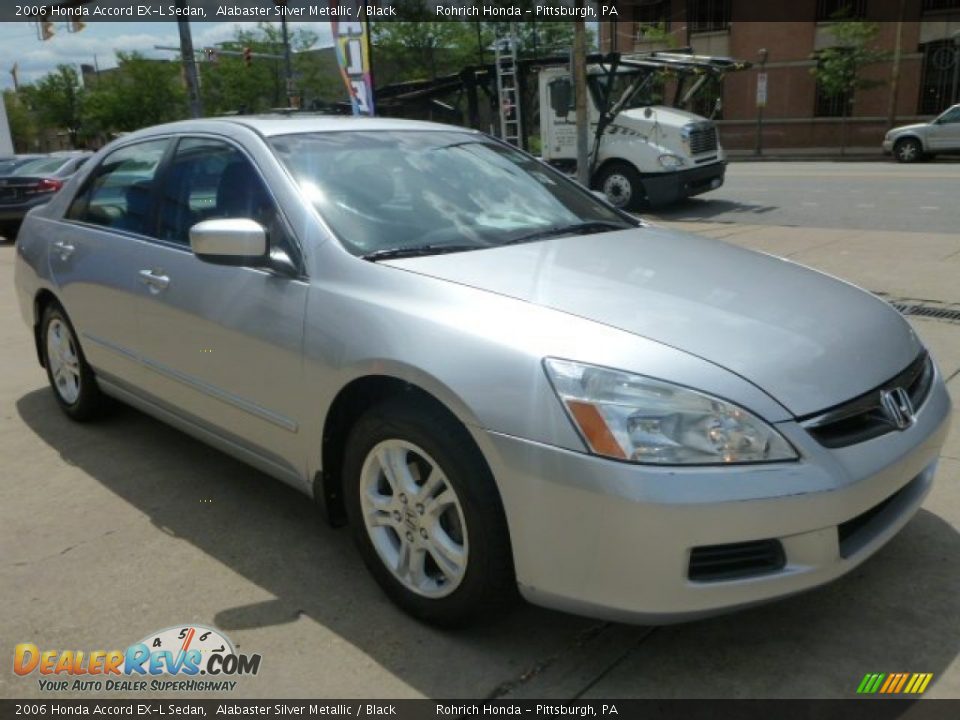 2006 Honda Accord EX-L Sedan Alabaster Silver Metallic / Black Photo #3