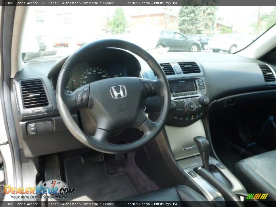2006 Honda Accord EX-L Sedan Alabaster Silver Metallic / Black Photo #6