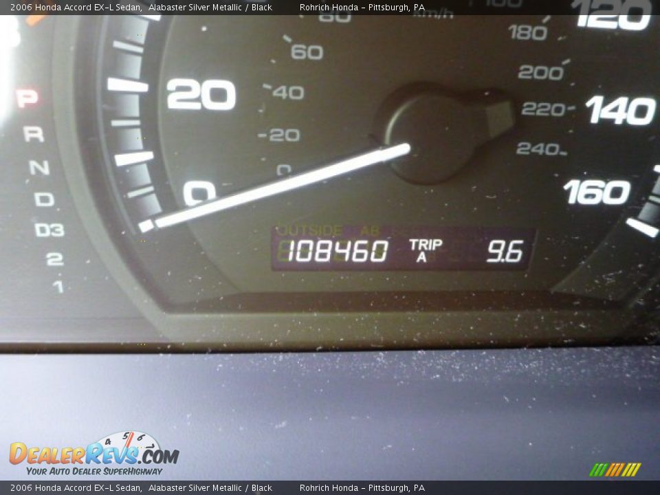 2006 Honda Accord EX-L Sedan Alabaster Silver Metallic / Black Photo #9