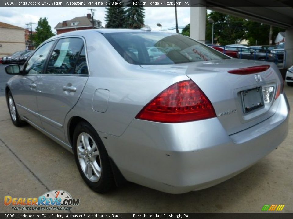 2006 Honda Accord EX-L Sedan Alabaster Silver Metallic / Black Photo #10