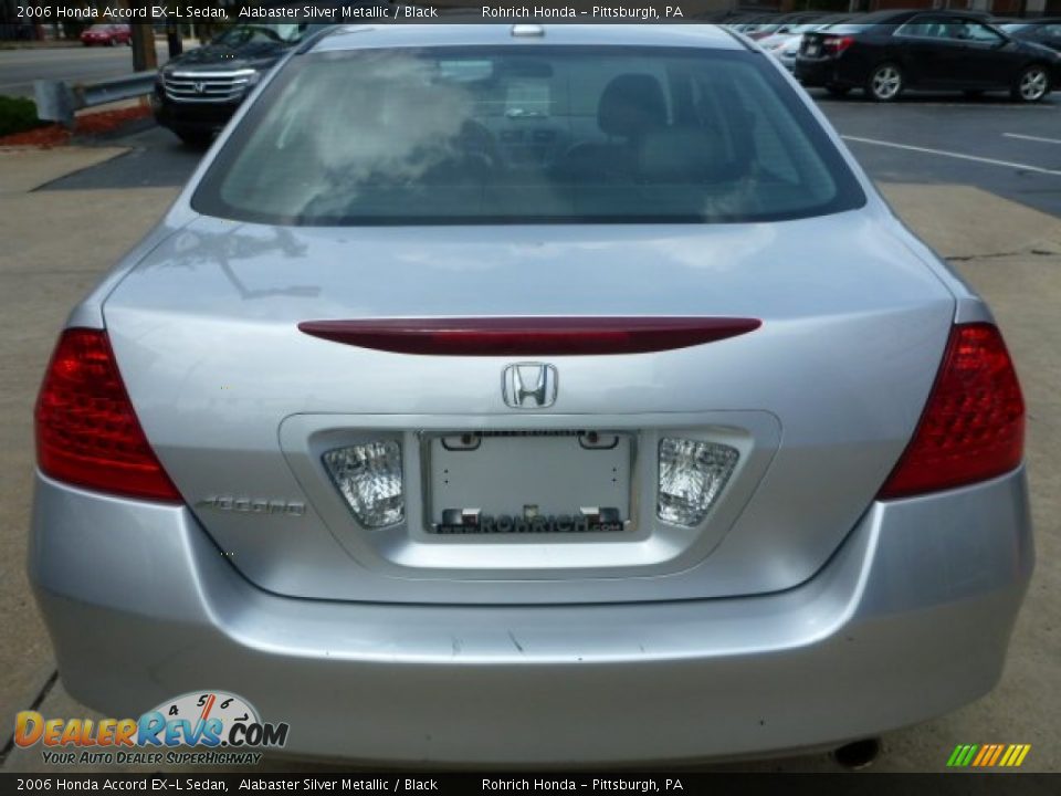 2006 Honda Accord EX-L Sedan Alabaster Silver Metallic / Black Photo #11