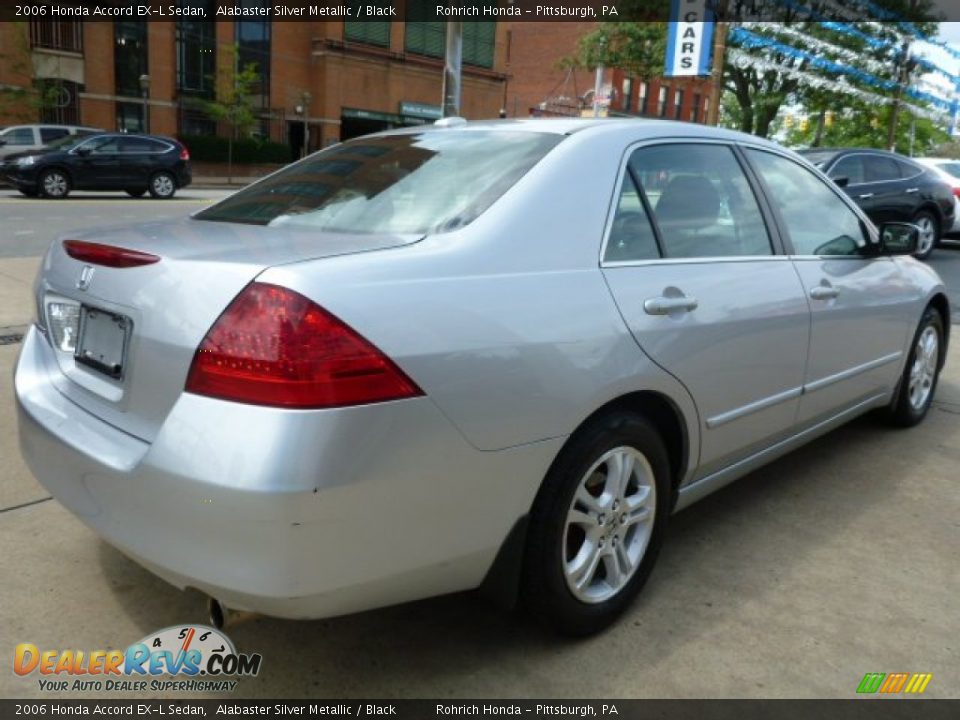 2006 Honda Accord EX-L Sedan Alabaster Silver Metallic / Black Photo #12