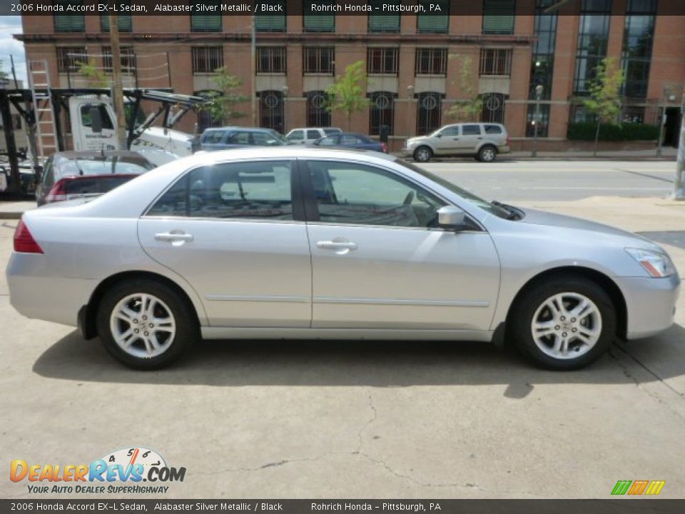 2006 Honda Accord EX-L Sedan Alabaster Silver Metallic / Black Photo #13