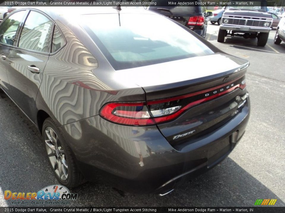 2015 Dodge Dart Rallye Granite Crystal Metallic / Black/Light Tungsten Accent Stitching Photo #3