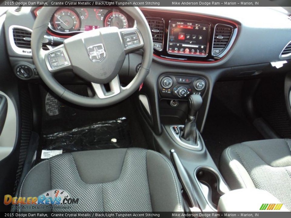 2015 Dodge Dart Rallye Granite Crystal Metallic / Black/Light Tungsten Accent Stitching Photo #4